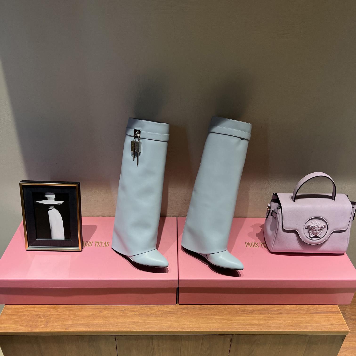 Givenchy Shark Lock Boots In Leather  - DopestKickz