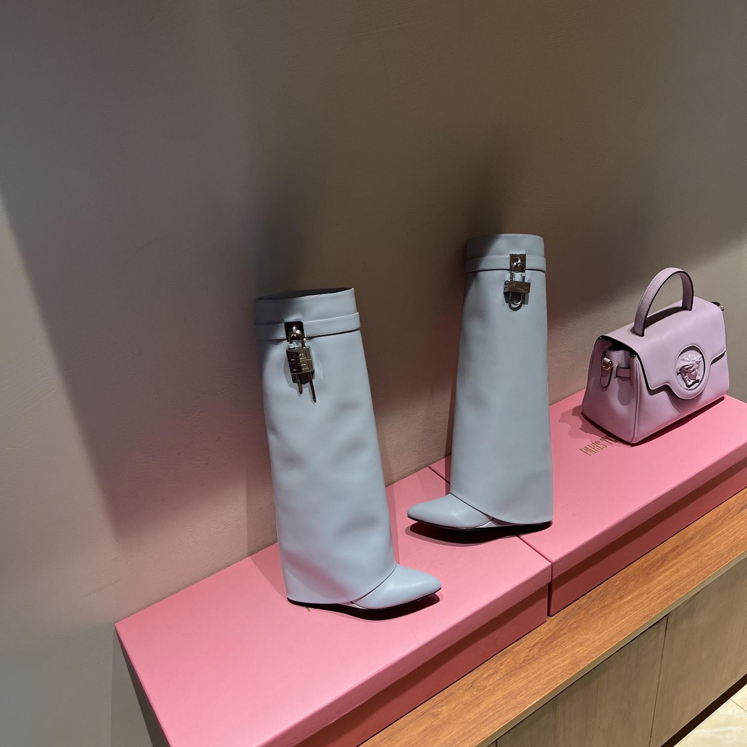 Givenchy Shark Lock Boots In Leather  - DopestKickz