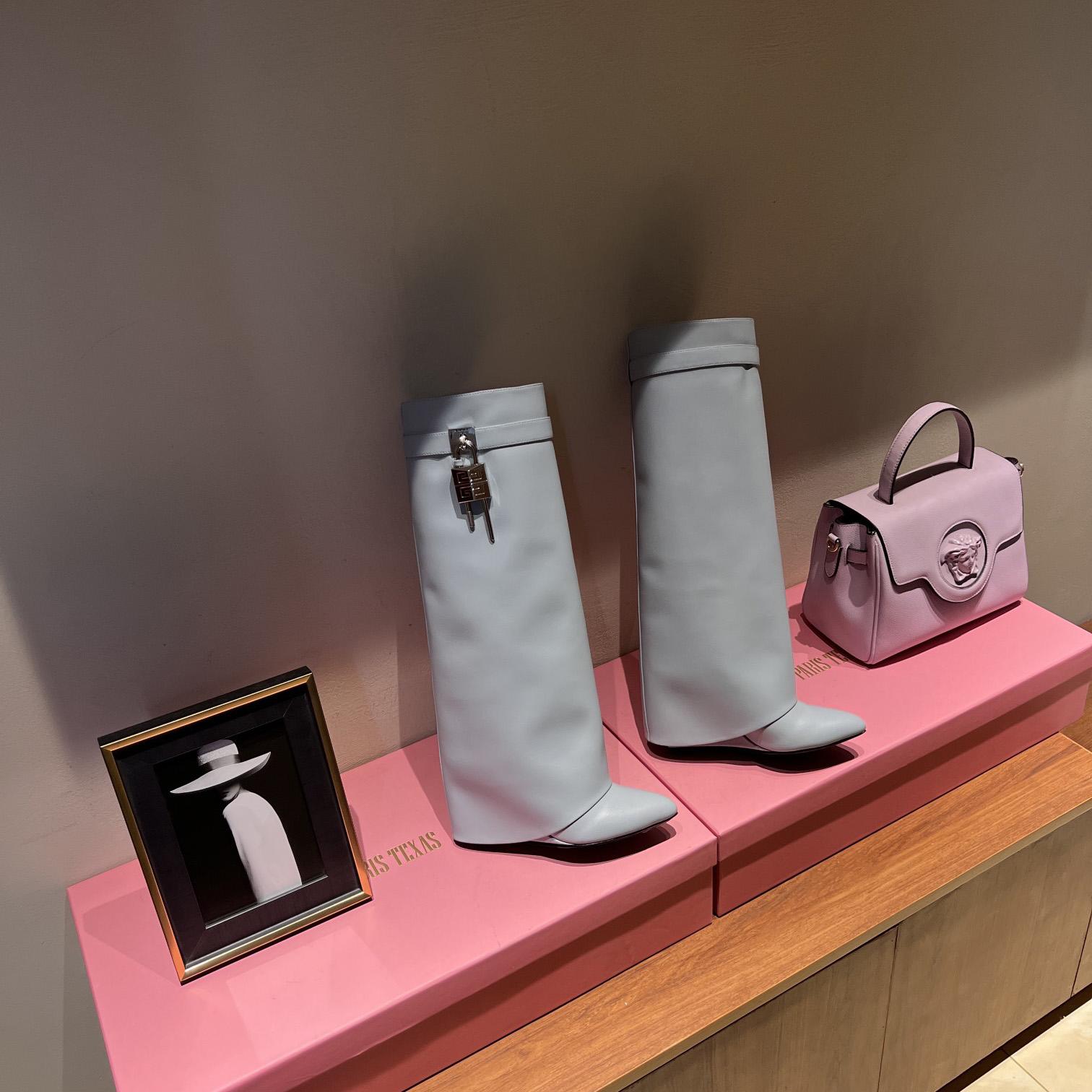 Givenchy Shark Lock Boots In Leather  - DopestKickz