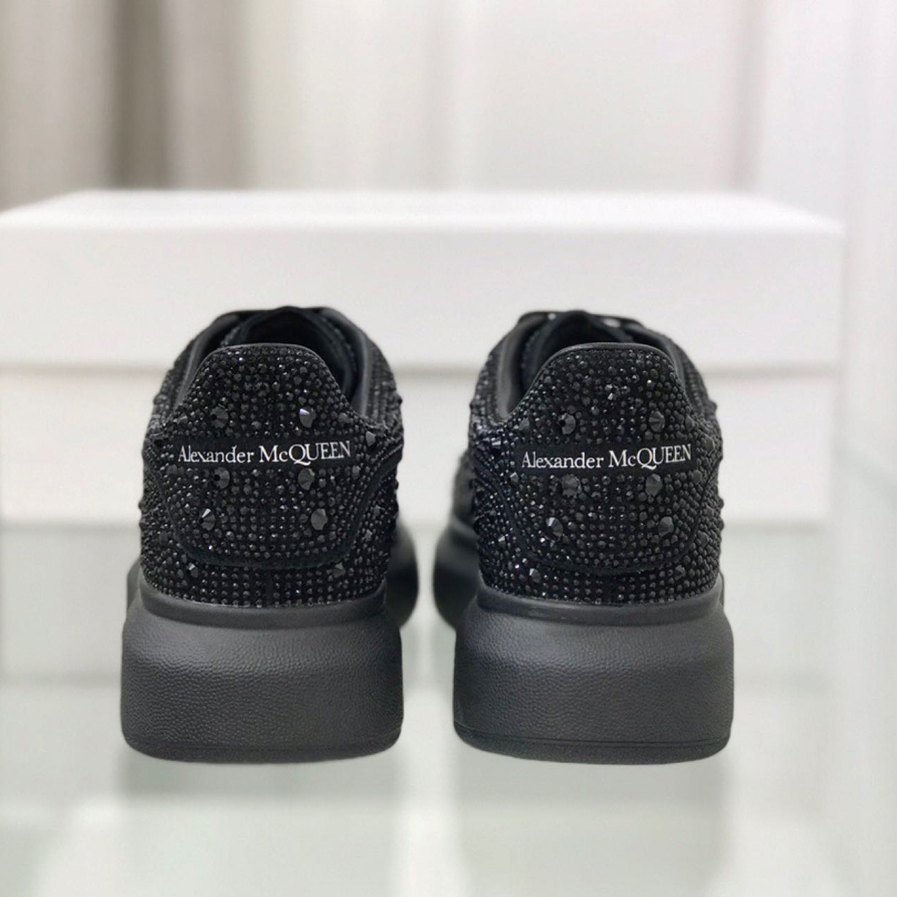 Alexander Mqueen Glitter Oversized Sneakers - DopestKickz