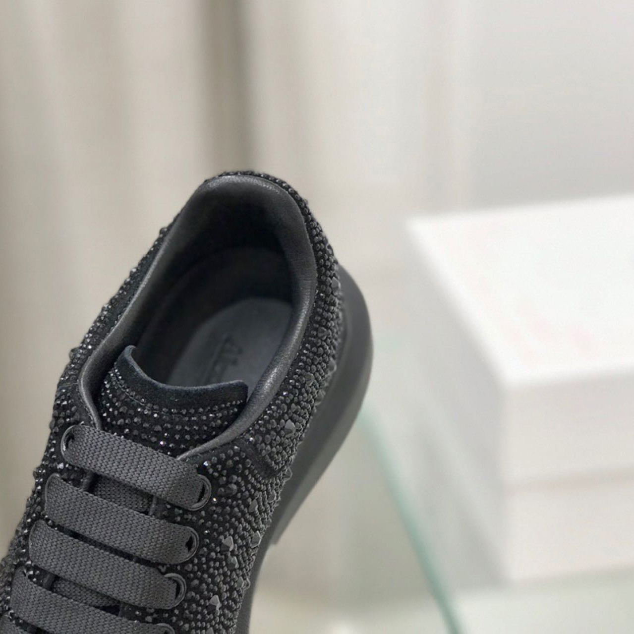 Alexander Mqueen Glitter Oversized Sneakers - DopestKickz
