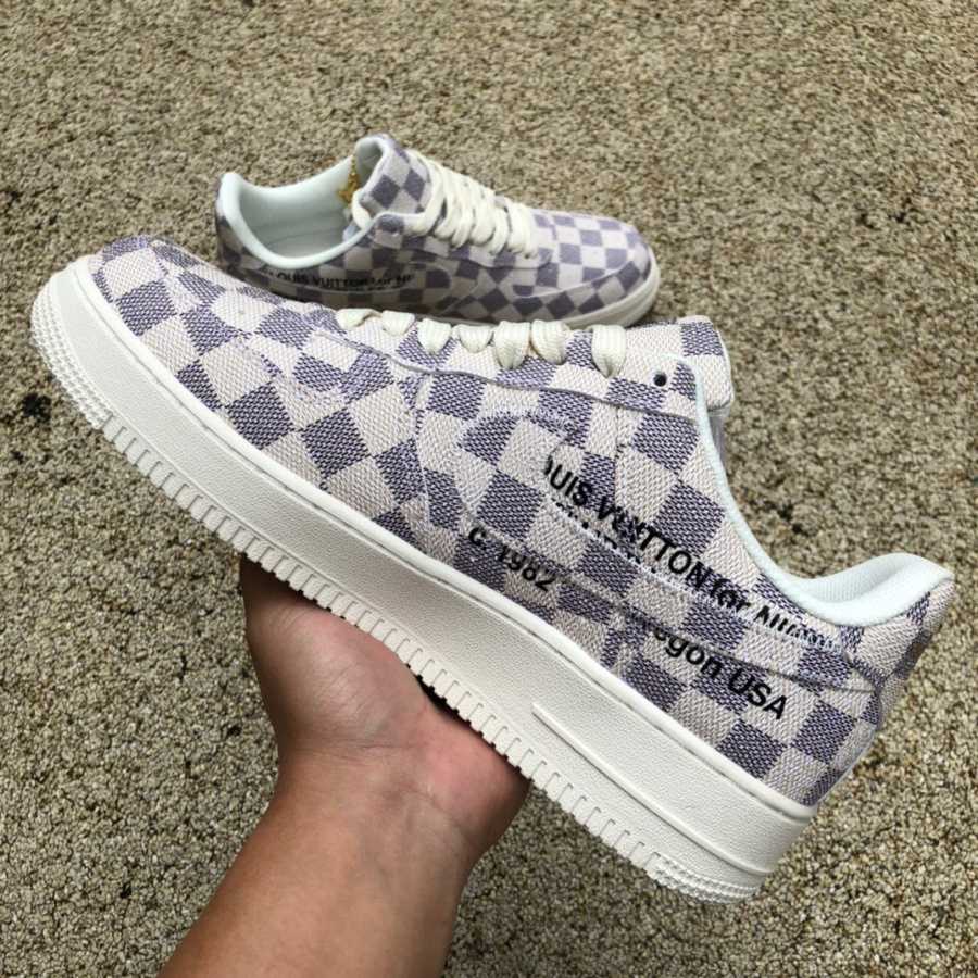 Louis Vuitton LV x Nike Air Force 1 x off-White Sneaker       LV DJ46 - DopestKickz