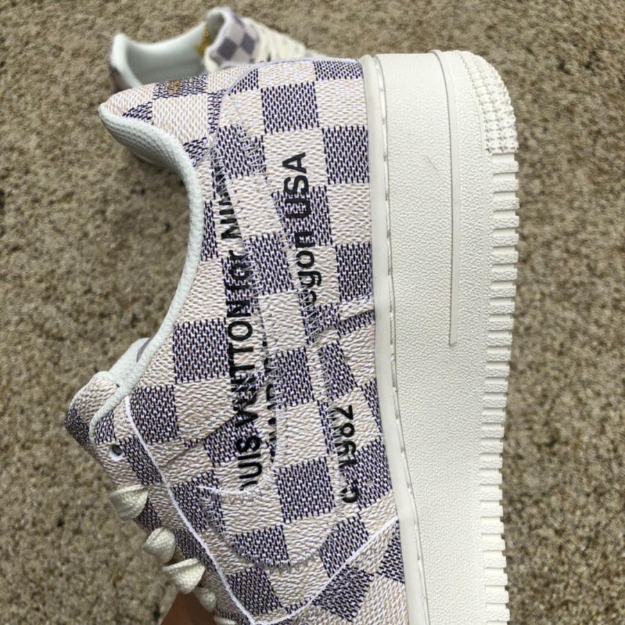 Louis Vuitton LV x Nike Air Force 1 x off-White Sneaker       LV DJ46 - DopestKickz