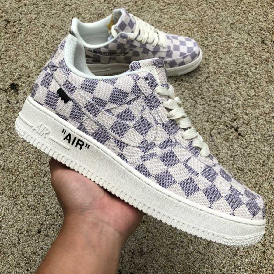 Louis Vuitton LV x Nike Air Force 1 x off-White Sneaker       LV DJ46 - DopestKickz