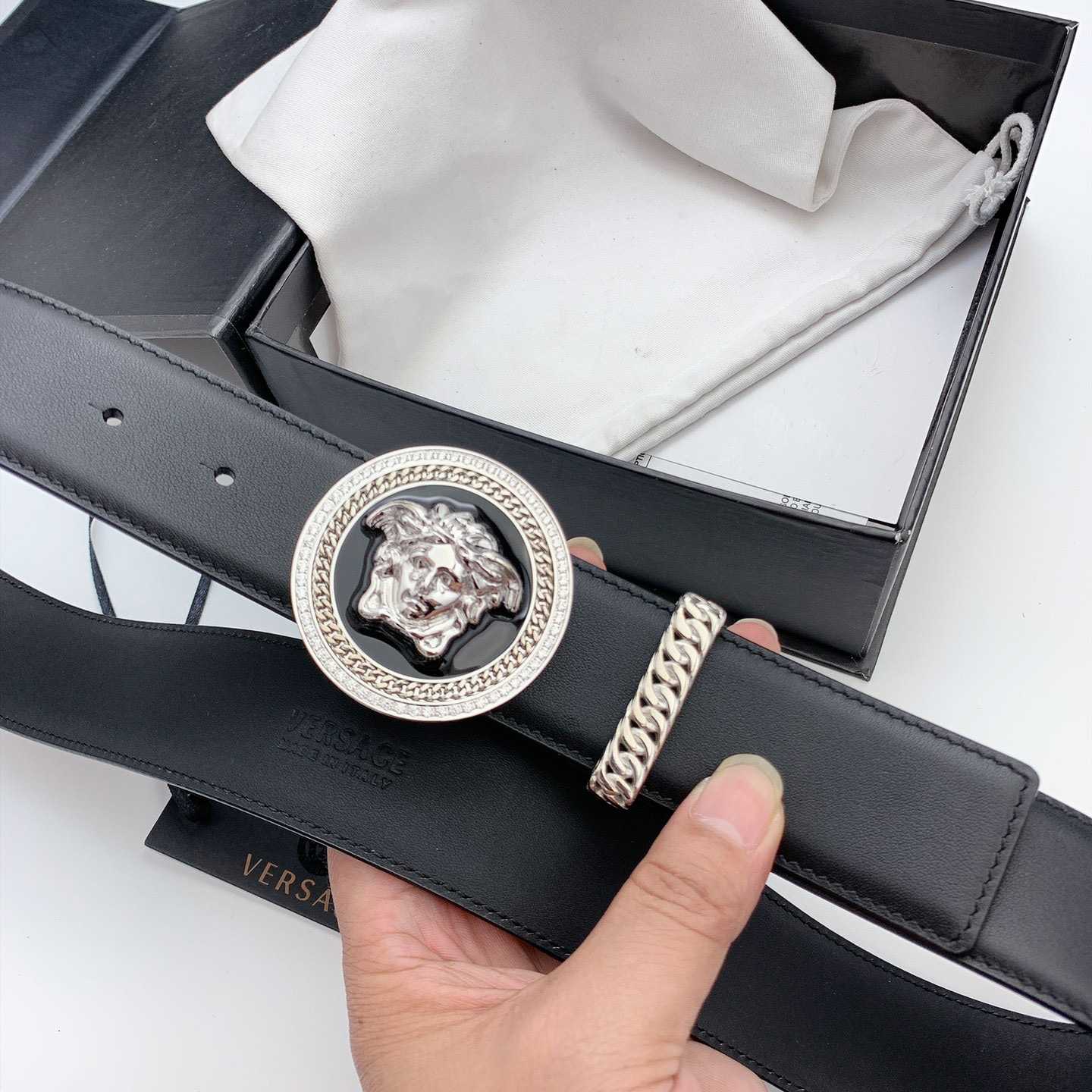 Versace Medusa Biggie Belt - DopestKickz