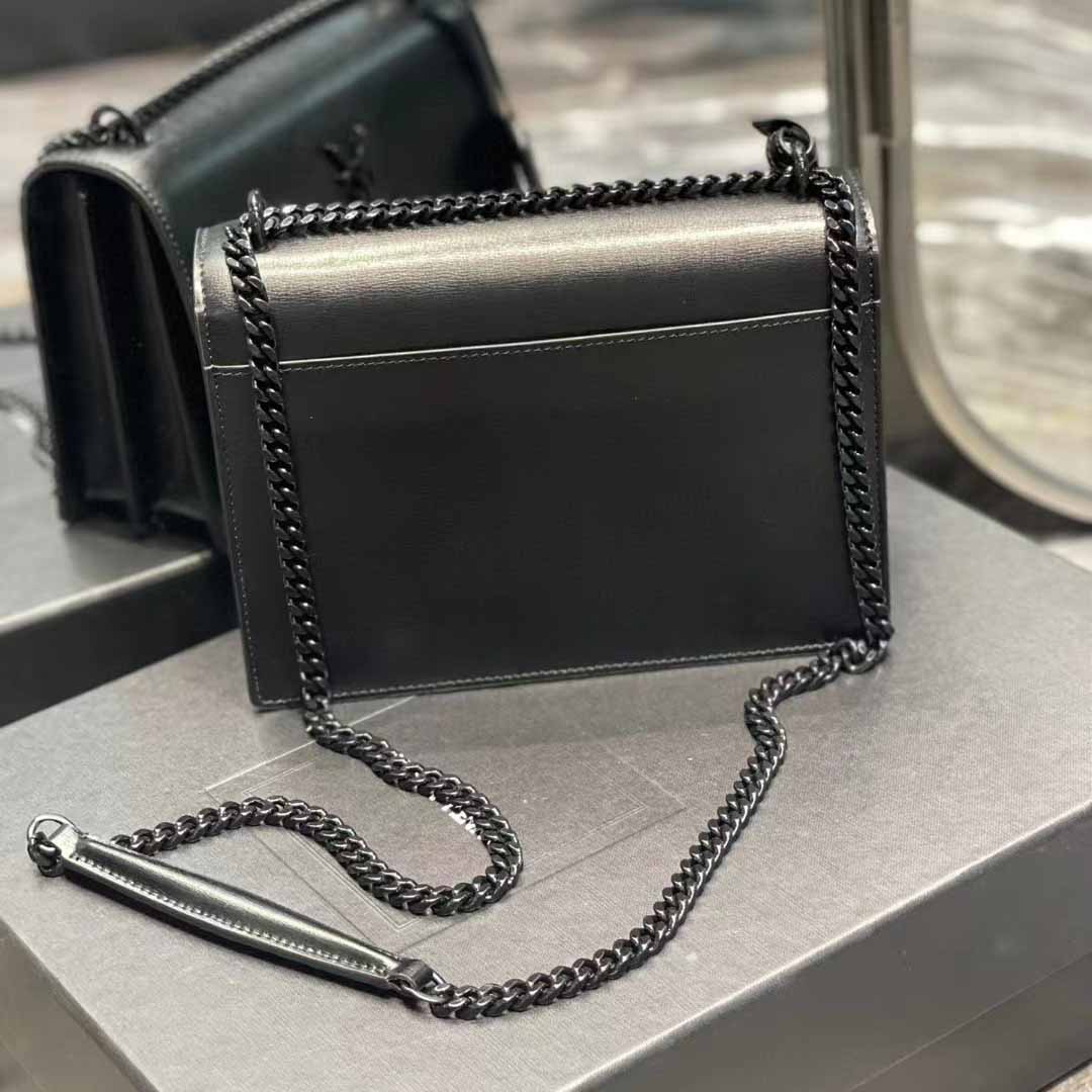 Saint Laurent Sunset Medium Chain Bag In Smooth Leather(22-8-16cm) - DopestKickz