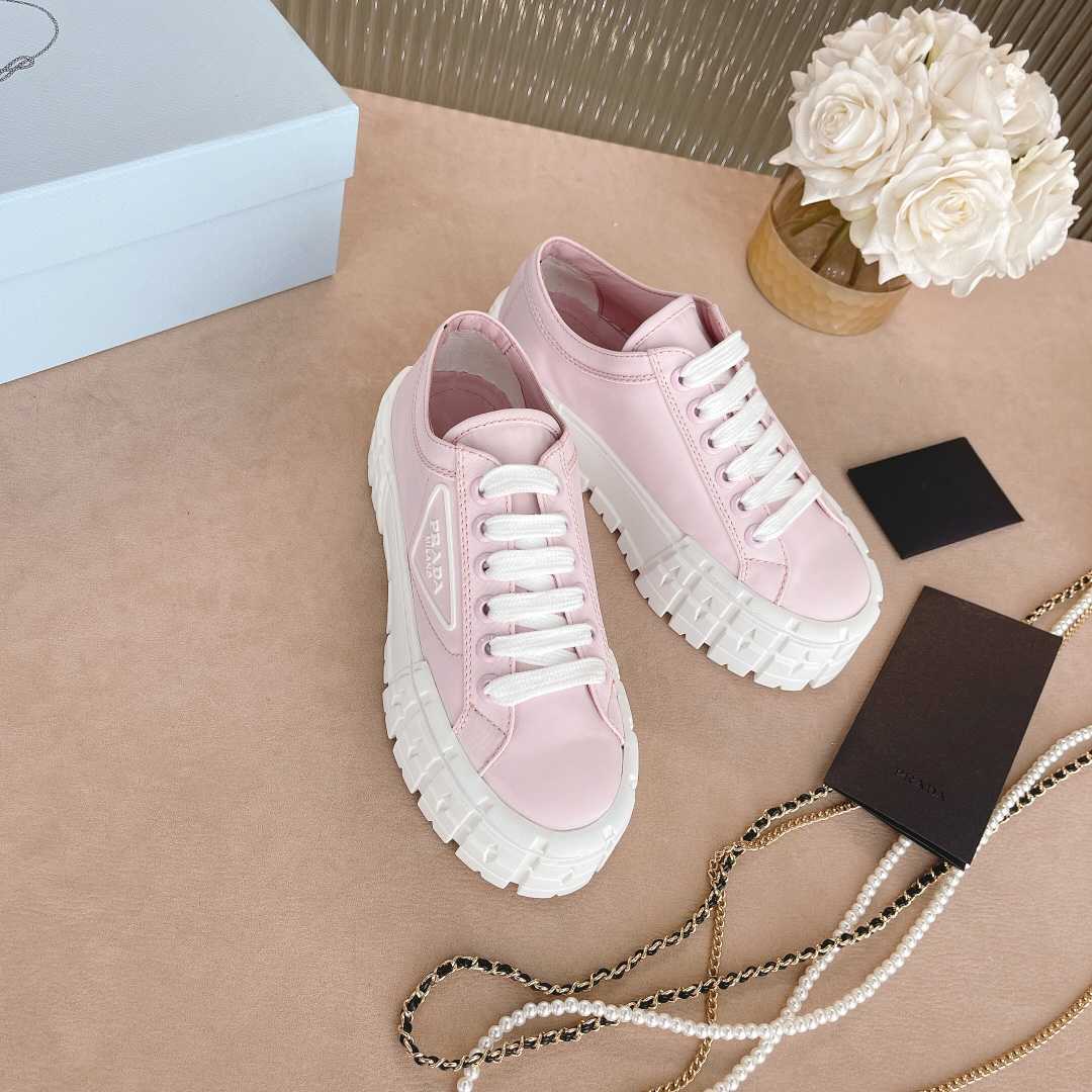 Prada Double Wheel Nylon Gabardine Sneakers - DopestKickz