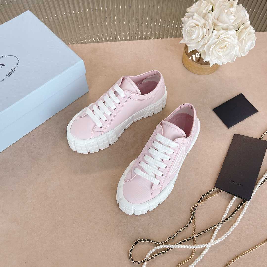 Prada Double Wheel Nylon Gabardine Sneakers - DopestKickz