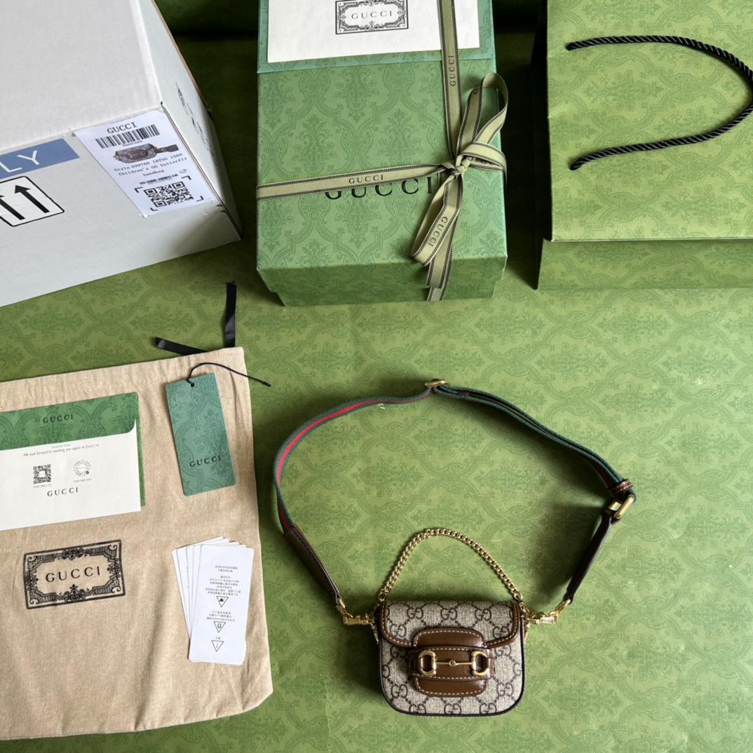Gucci Horsebit 1955 Strap Wallet(12-9-4cm) - DopestKickz
