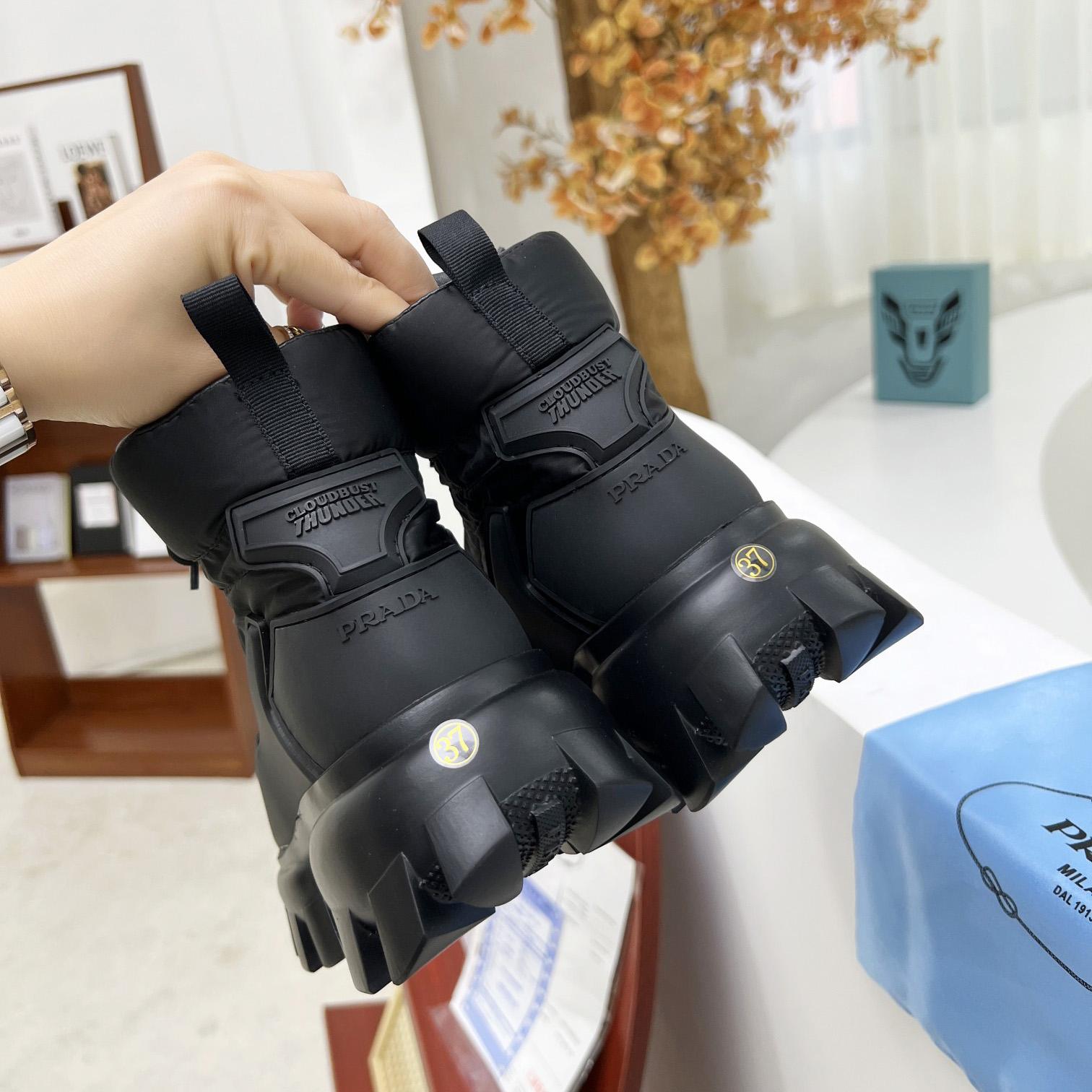 Prada Cloudbust Thunder High-Top Sneakers - DopestKickz