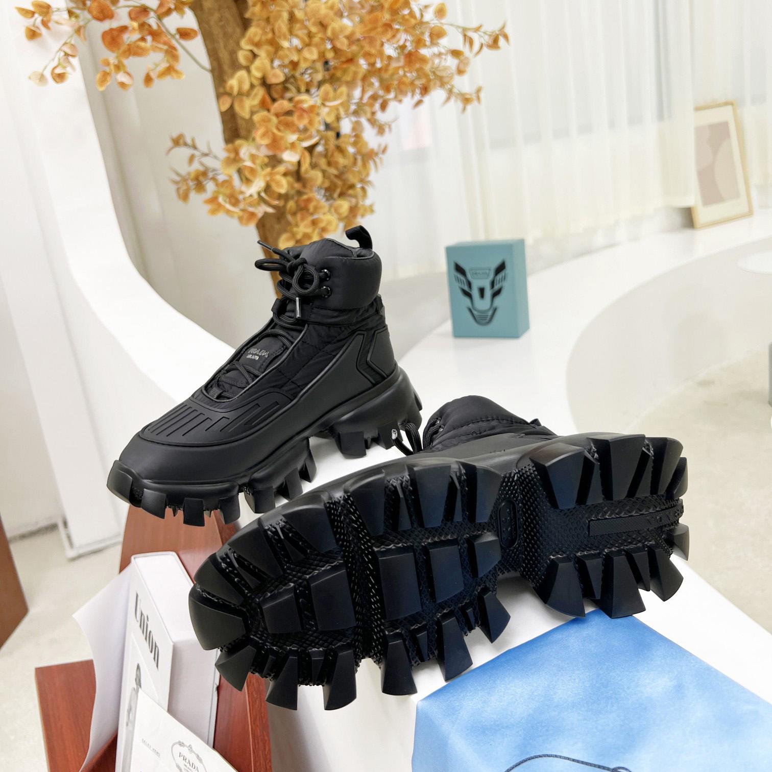 Prada Cloudbust Thunder High-Top Sneakers - DopestKickz