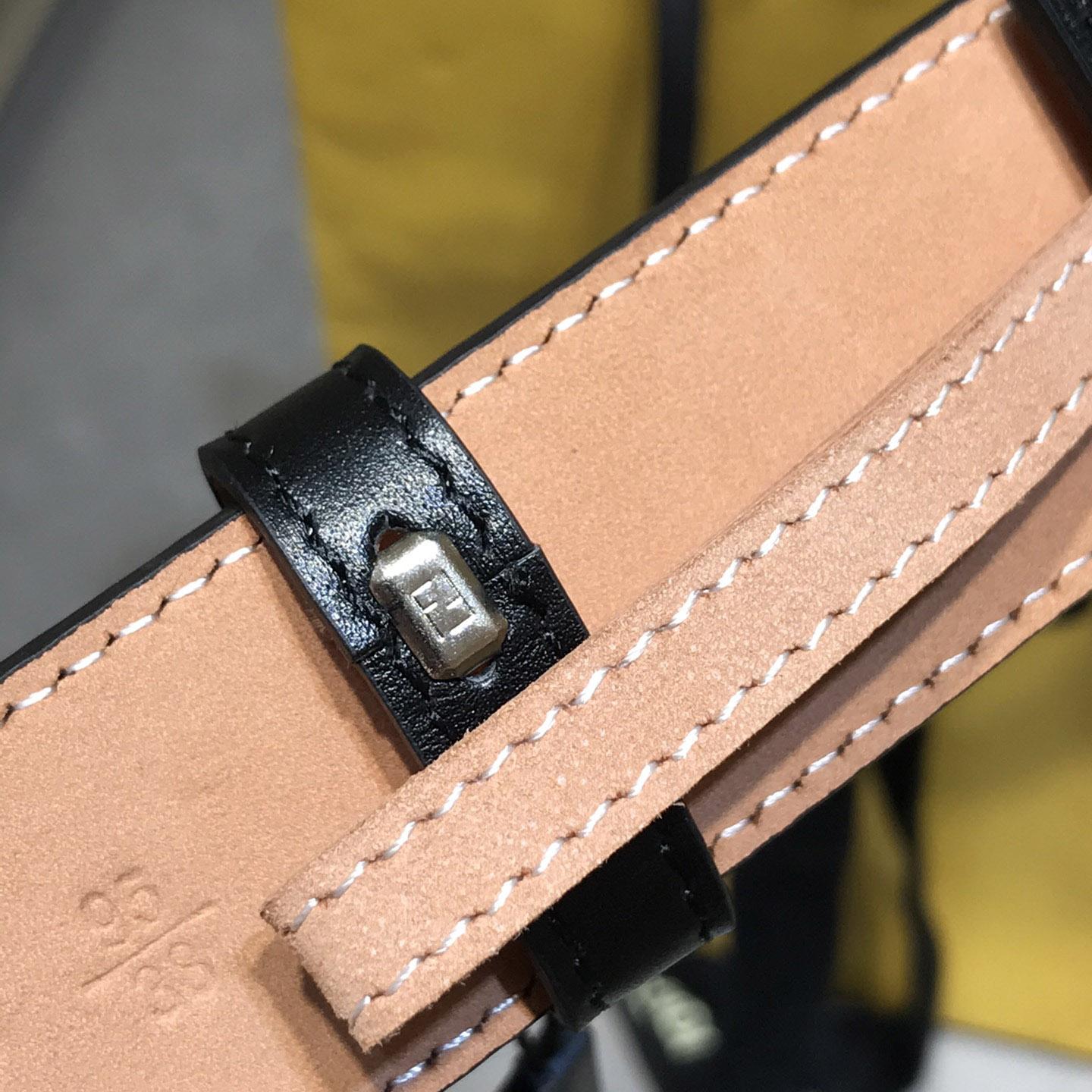 Fendi Black Leather Belt - DopestKickz