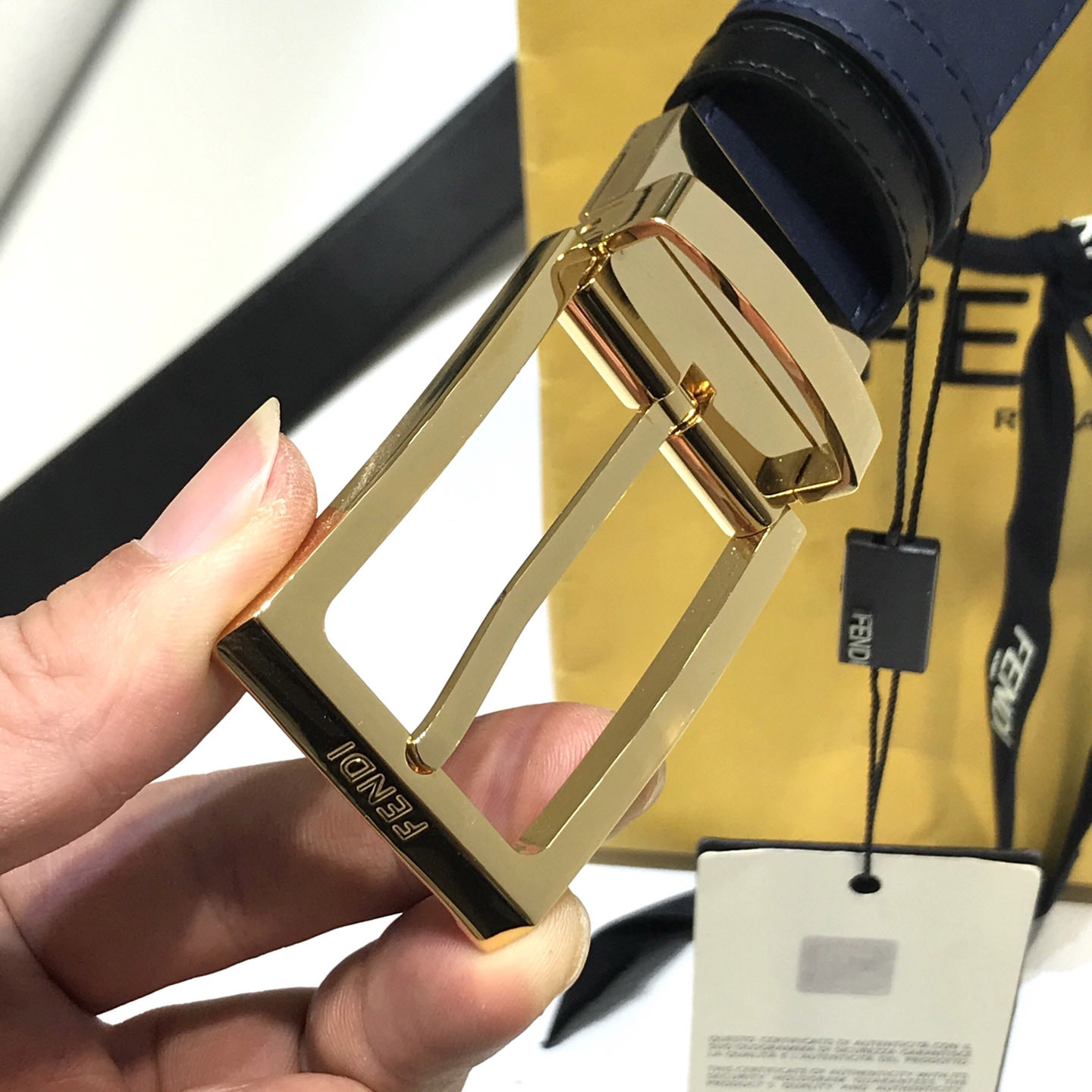 Fendi Leather Belt - DopestKickz