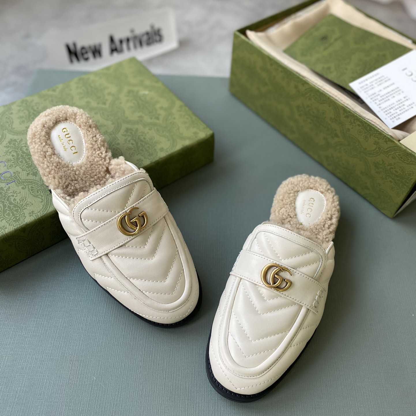 Gucci Women's Double G Slippers - DopestKickz