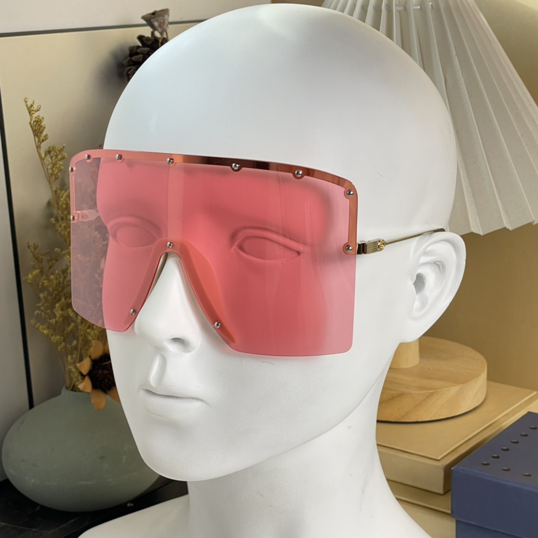 Gucci Mask-Shaped Sunglasses     GG1244 - DopestKickz