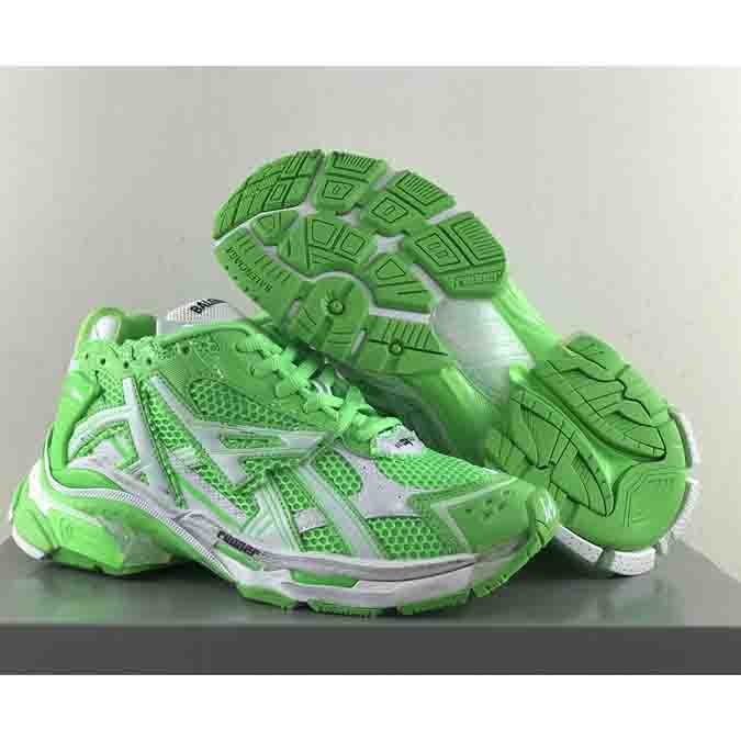 Balenciaga Runner Sneaker In FLuo Green  - DopestKickz