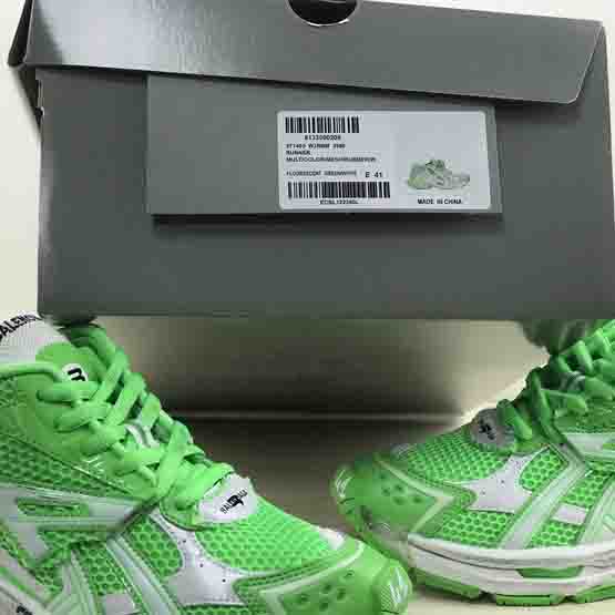 Balenciaga Runner Sneaker In FLuo Green  - DopestKickz
