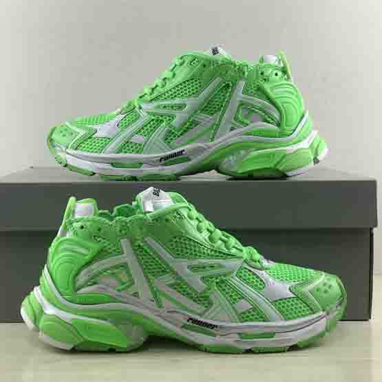 Balenciaga Runner Sneaker In FLuo Green  - DopestKickz