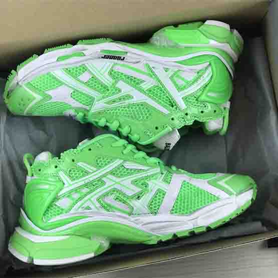 Balenciaga Runner Sneaker In FLuo Green  - DopestKickz