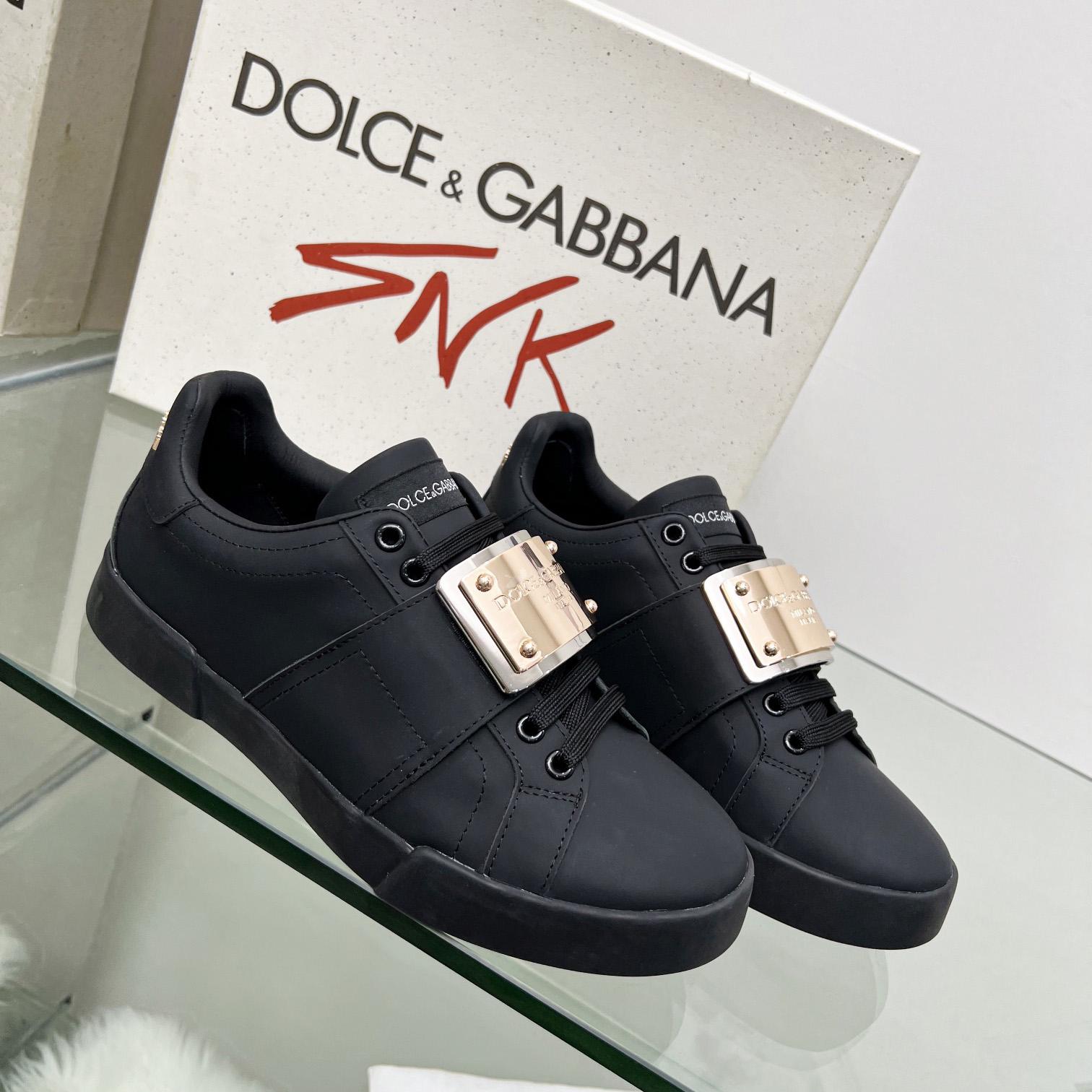 Dolce & Gabbana Portofino Leather Sneakers - DopestKickz