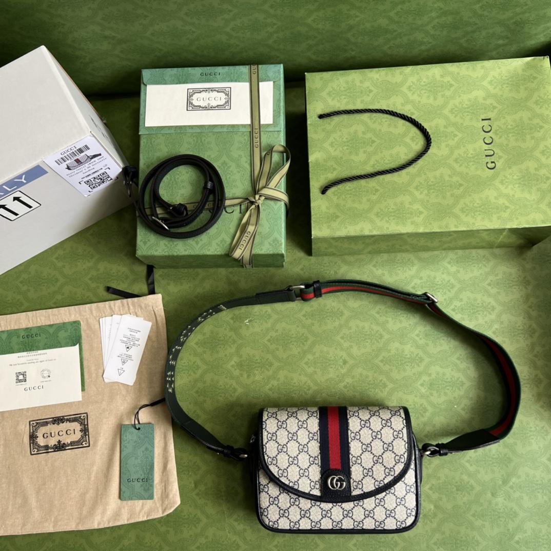 Gucci Ophidia Mini GG Shoulder Bag(23-17-7cm)    - DopestKickz