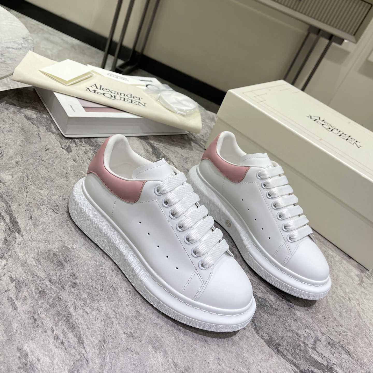 Alexander Mqueen Oversized Sneaker In Patchouli - DopestKickz
