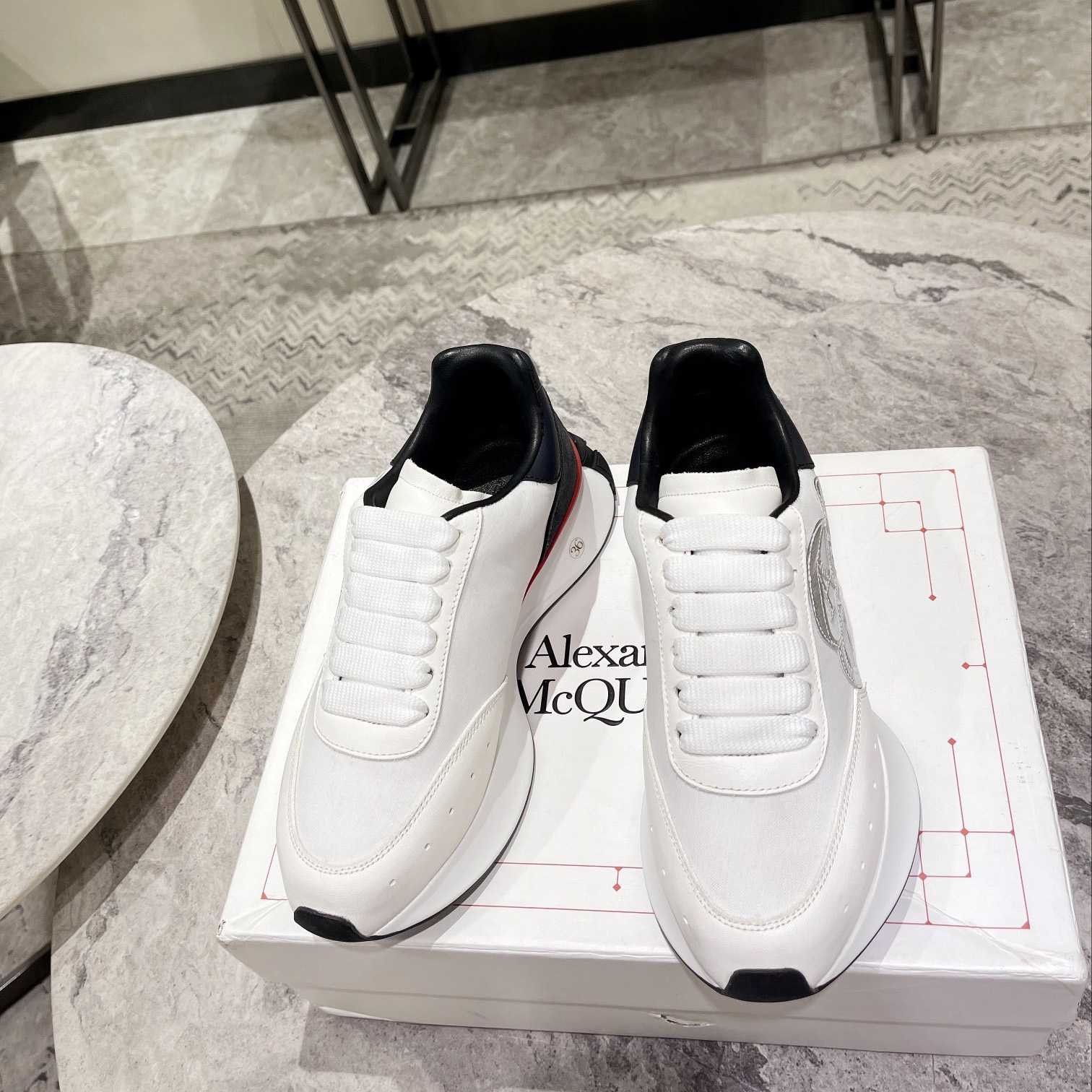 Alexander Mqueen Sprint Runner Lace-Up Sneaker - DopestKickz