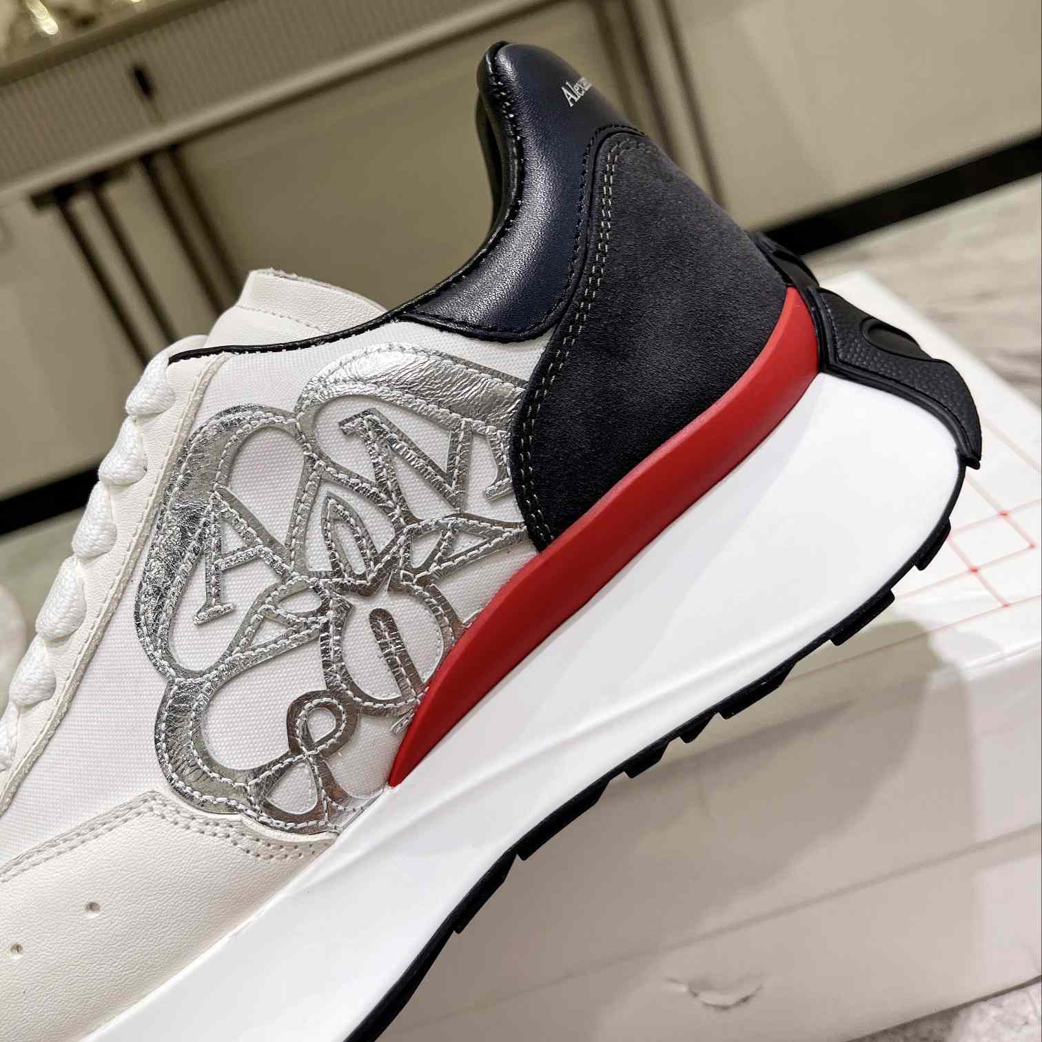 Alexander Mqueen Sprint Runner Lace-Up Sneaker - DopestKickz