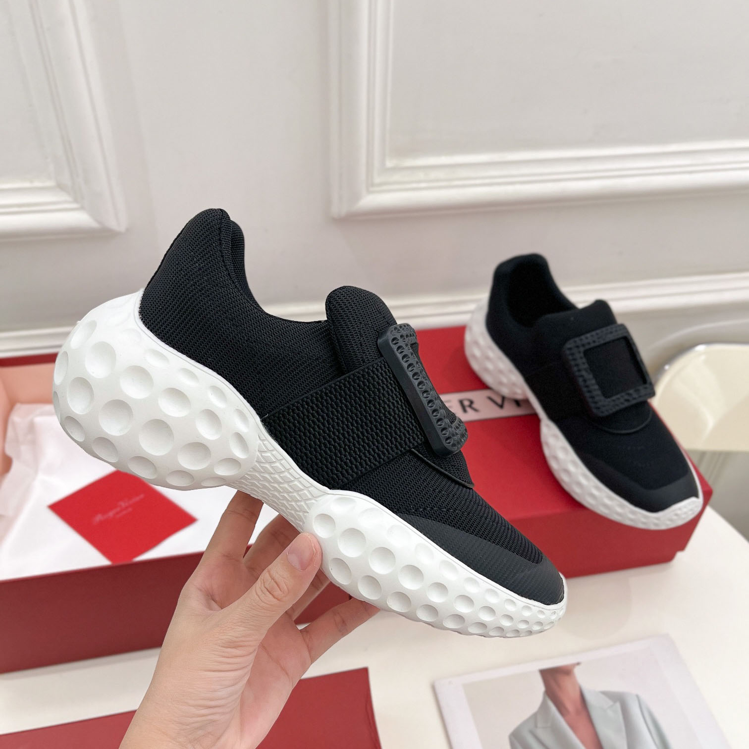 Roger Vivier Viv Run Moonlight Sneaker - DopestKickz