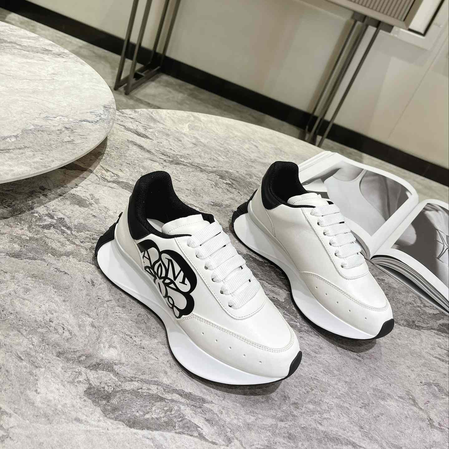 Alexander Mqueen Sprint Runner Lace-Up Sneaker - DopestKickz