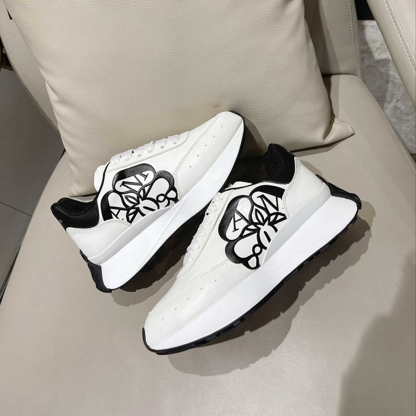 Alexander Mqueen Sprint Runner Lace-Up Sneaker - DopestKickz