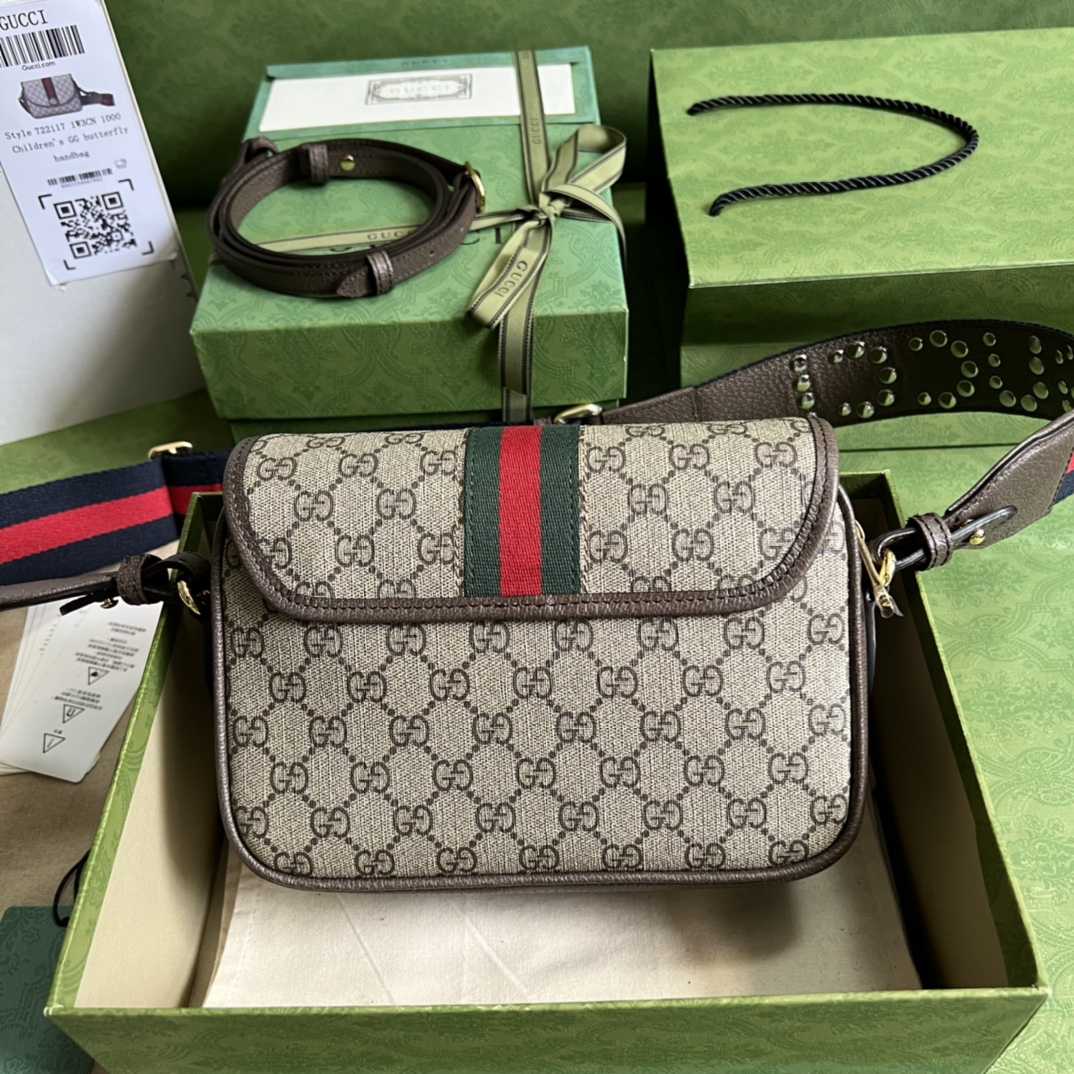 Gucci Ophidia Mini GG Shoulder Bag(23-17-7cm)    - DopestKickz