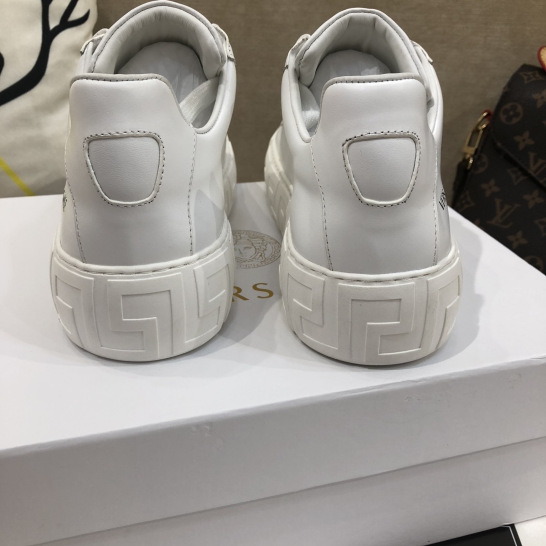 Versace La Greca Lace-Up Sneakers - DopestKickz