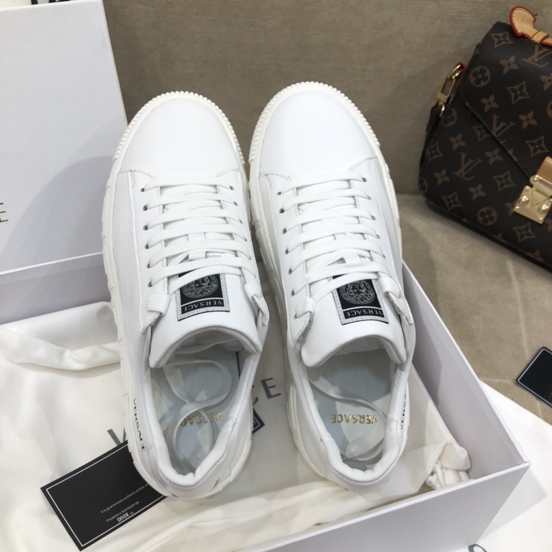 Versace La Greca Lace-Up Sneakers - DopestKickz