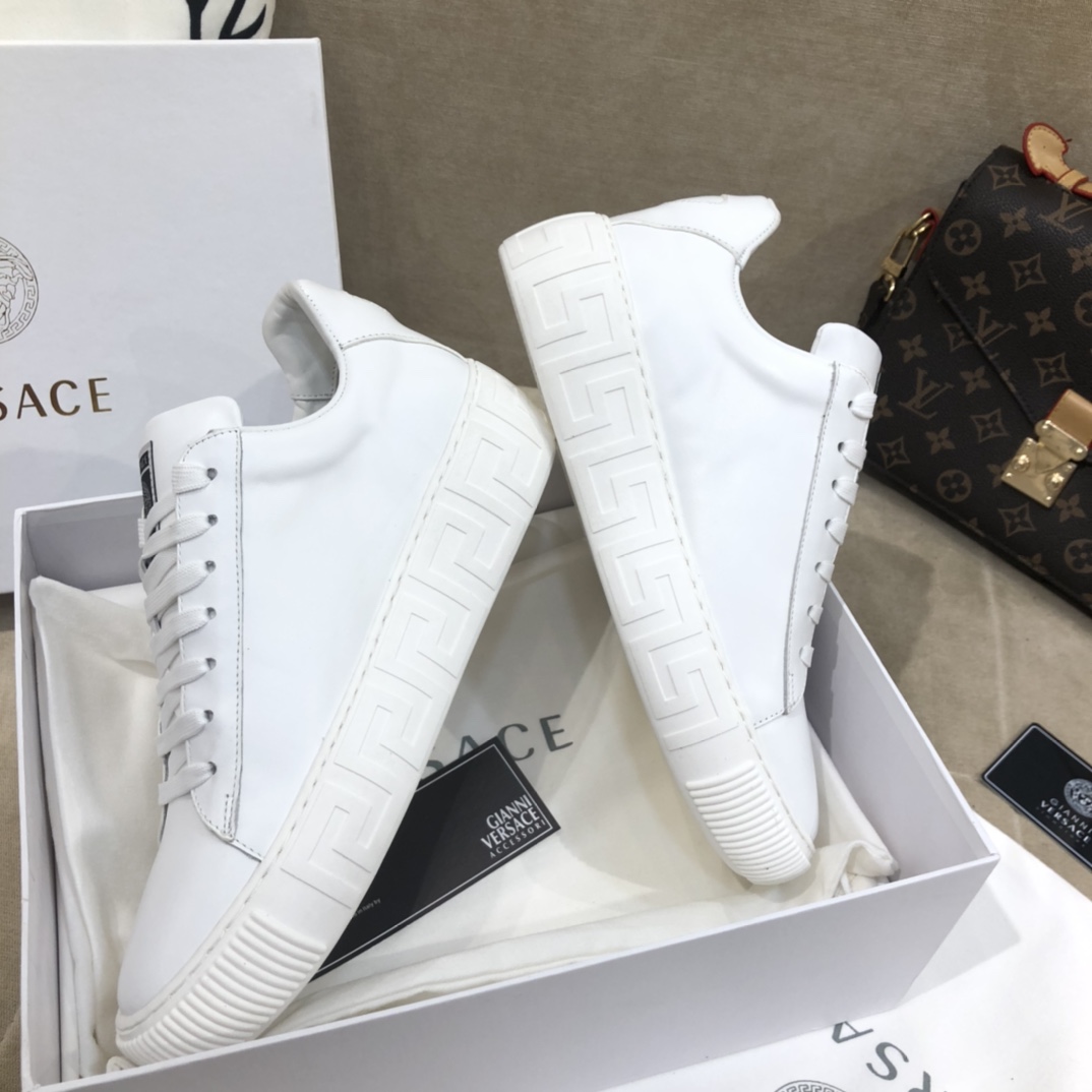 Versace La Greca Lace-Up Sneakers - DopestKickz