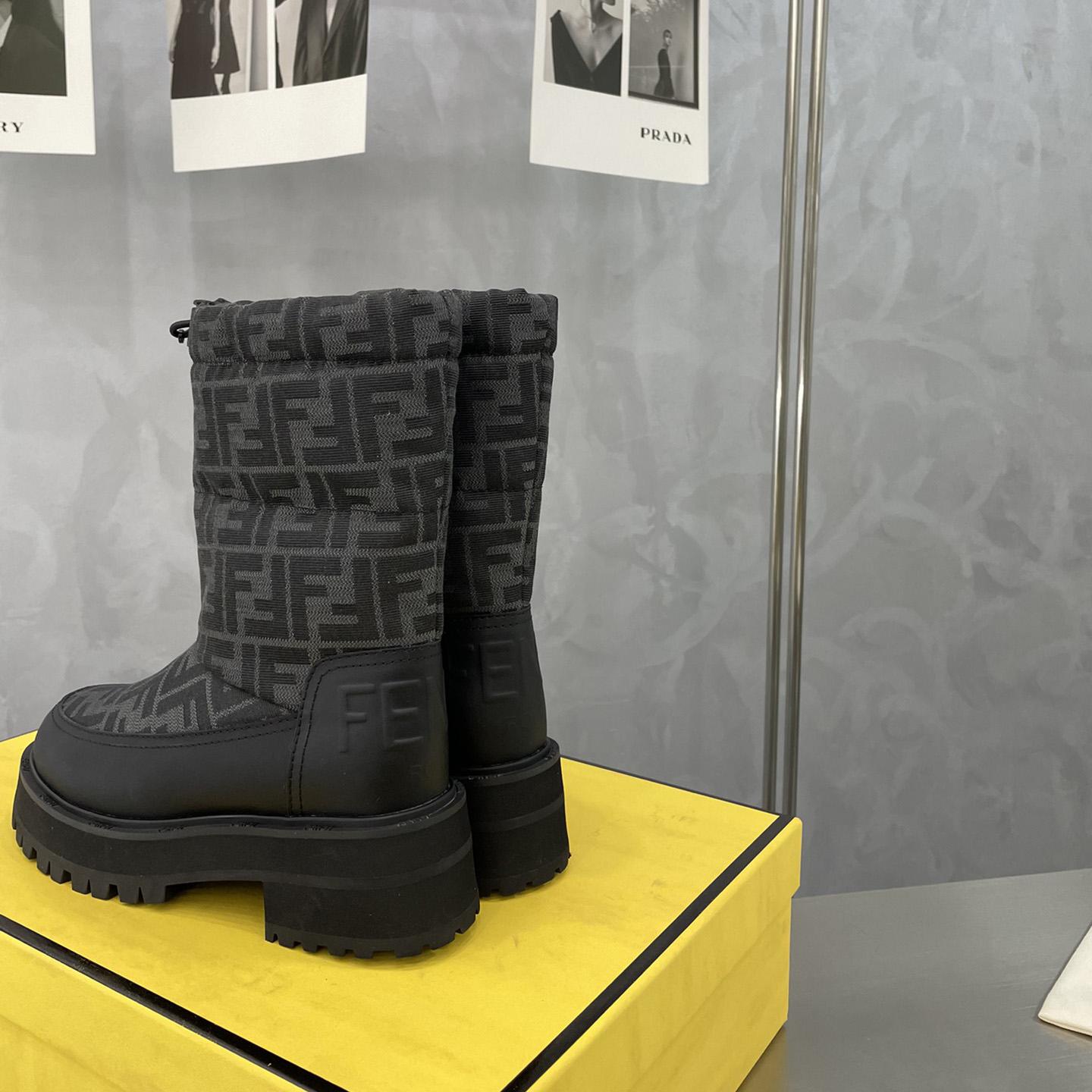 Fendi Force Black Leather Boots - DopestKickz