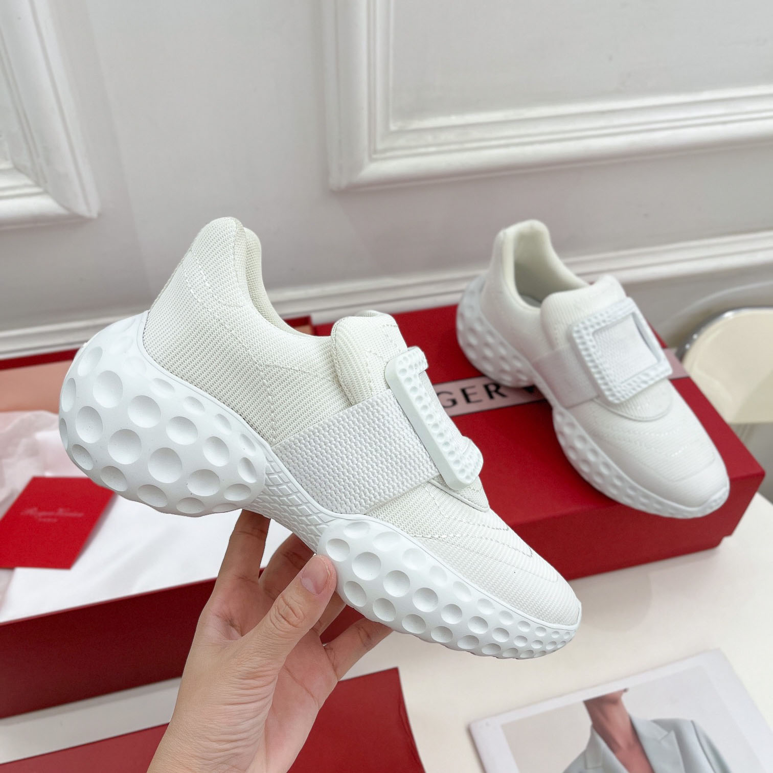Roger Vivier Viv Run Moonlight Sneaker - DopestKickz