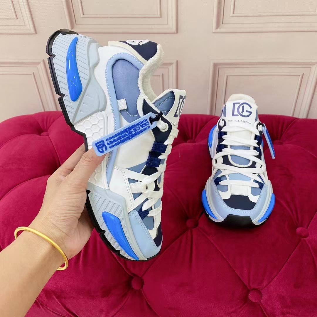 Dolce & Gabbana Mixed-Material Airmaster Sneakers - DopestKickz