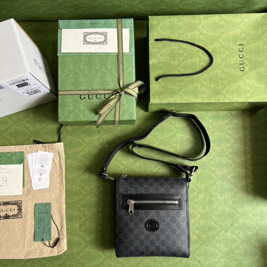 Gucci GG Supreme Messenger Bag(21-23.5-4.5cm)   - DopestKickz