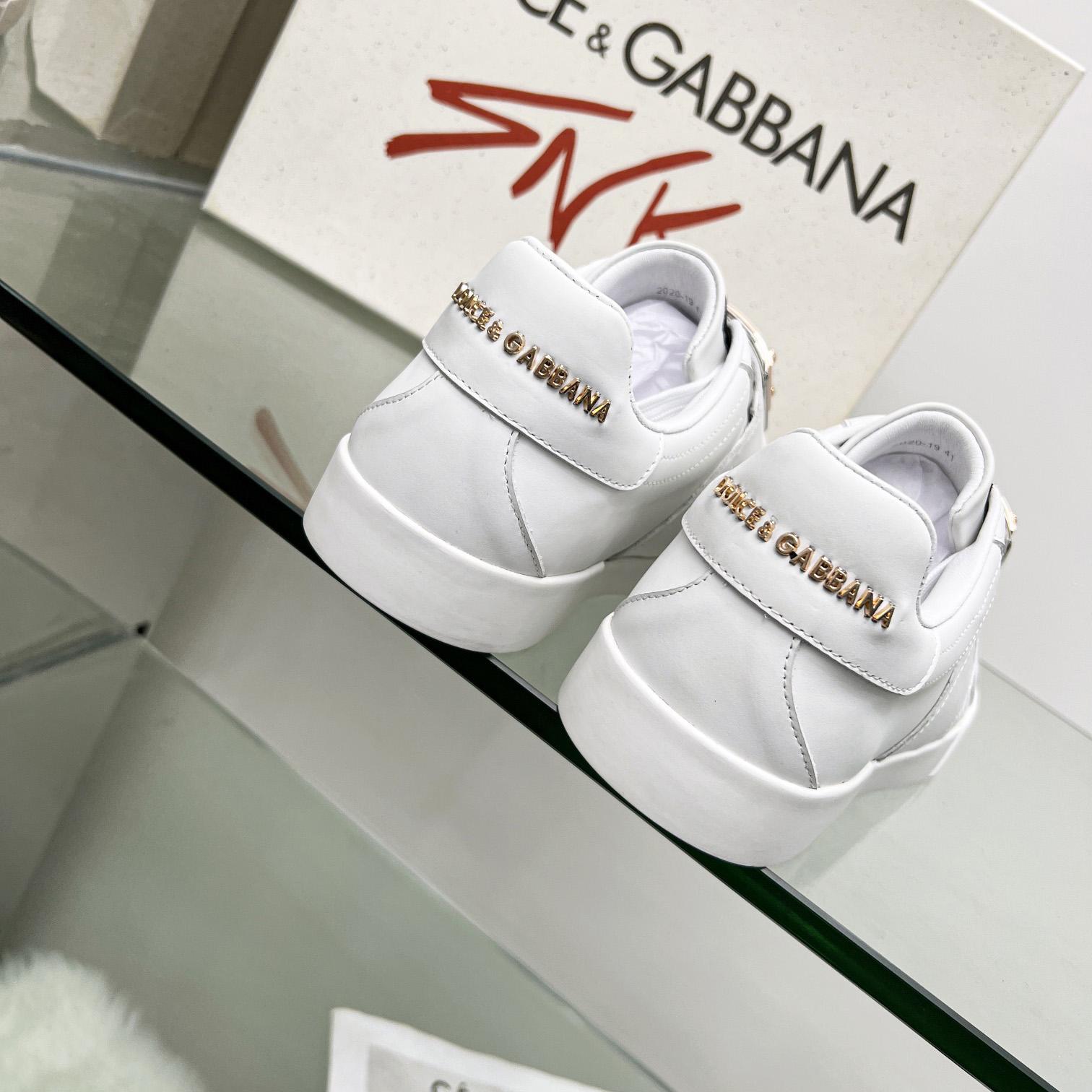 Dolce & Gabbana Portofino Leather Sneakers - DopestKickz