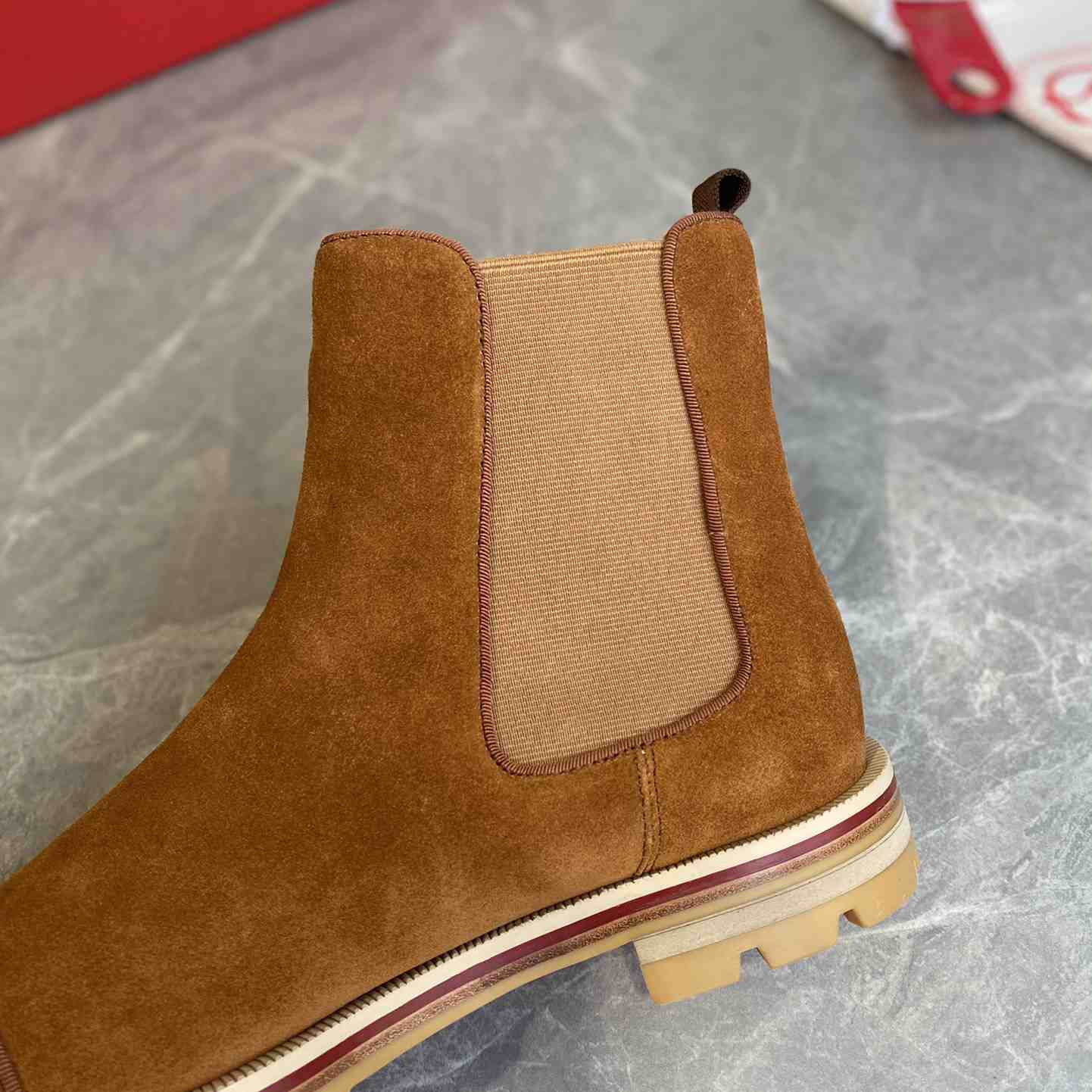 Christian Louboutin CLB Red Bottom Man Short Boots - DopestKickz