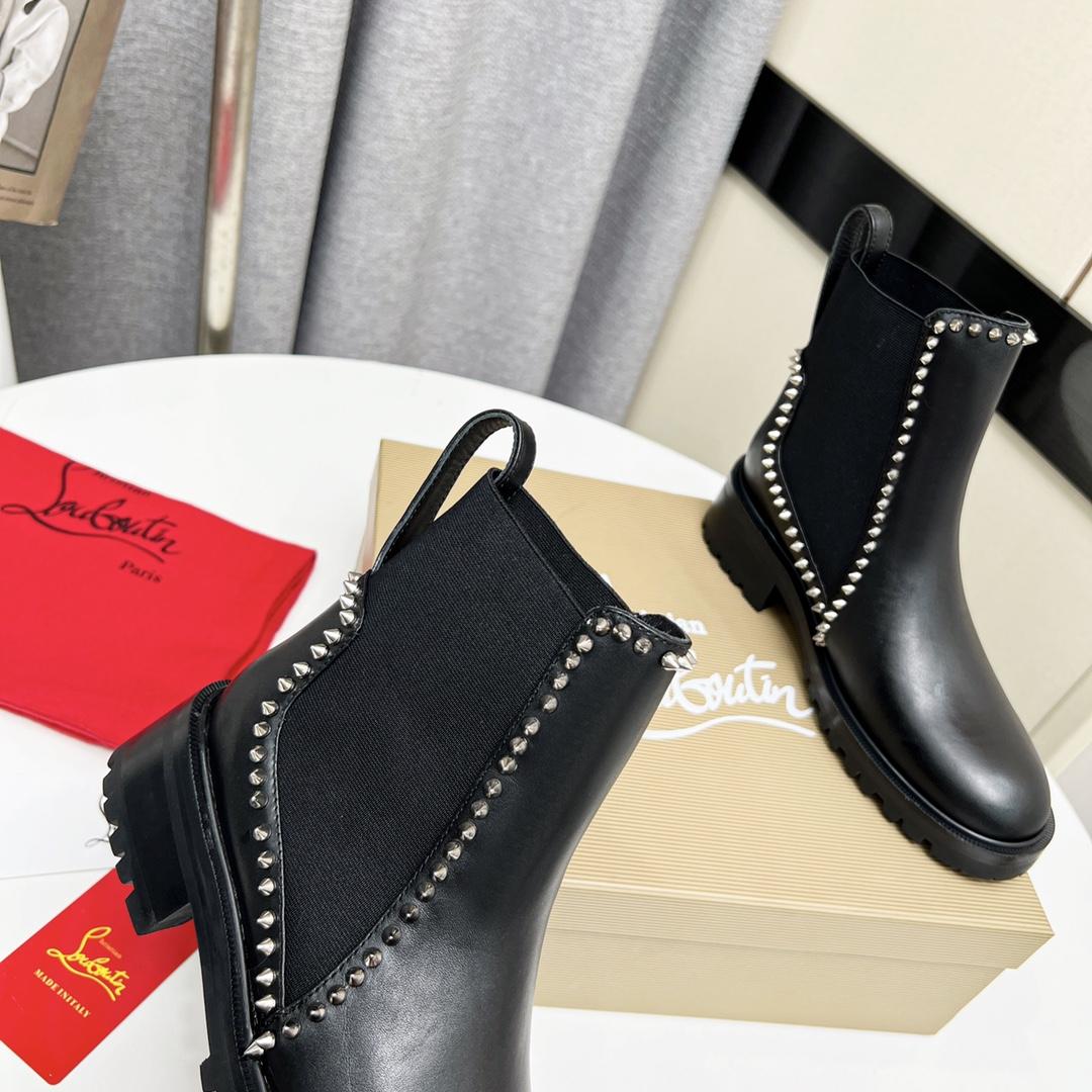 Christian Louboutin Out Lina Spike Lug Boot  - DopestKickz