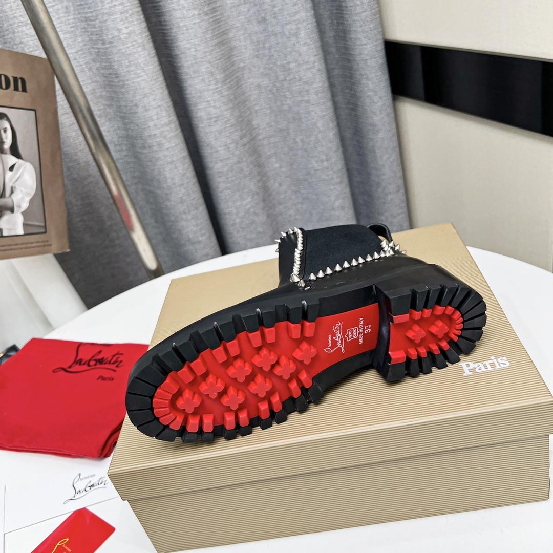 Christian Louboutin Out Lina Spike Lug Boot  - DopestKickz