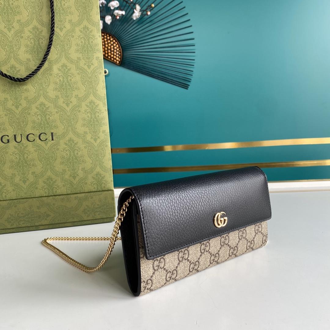 Gucci GG Marmont Chain Wallet(19-10-3.5CM)    - DopestKickz