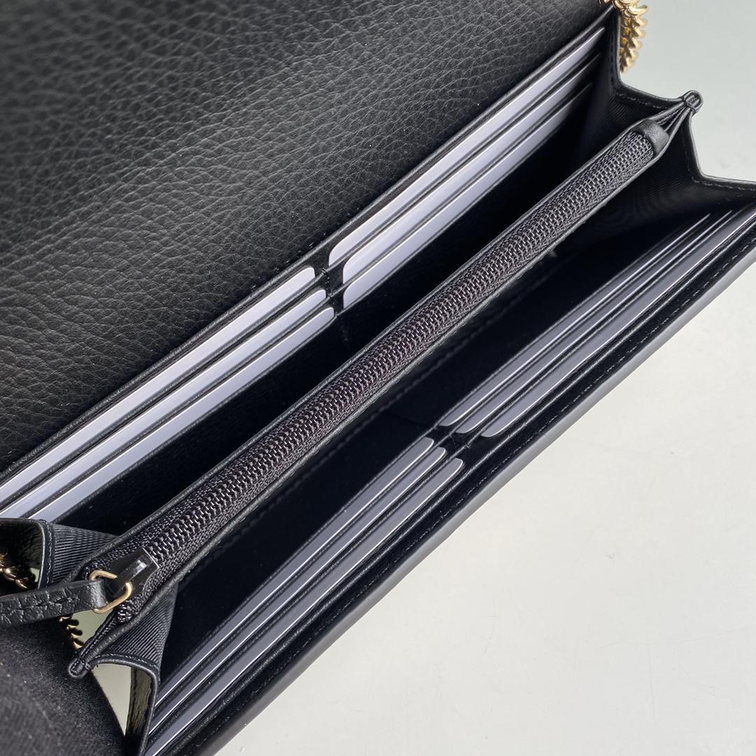 Gucci GG Marmont Chain Wallet(19-10-3.5CM)    - DopestKickz