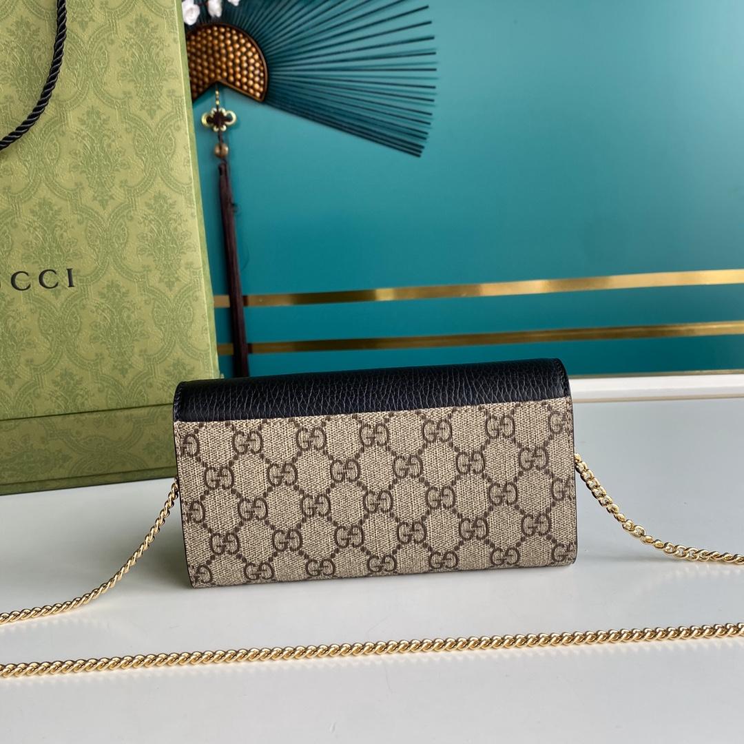 Gucci GG Marmont Chain Wallet(19-10-3.5CM)    - DopestKickz