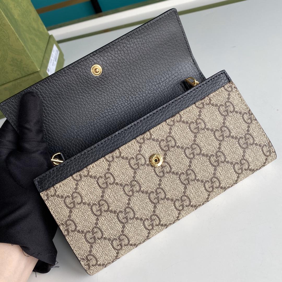 Gucci GG Marmont Chain Wallet(19-10-3.5CM)    - DopestKickz