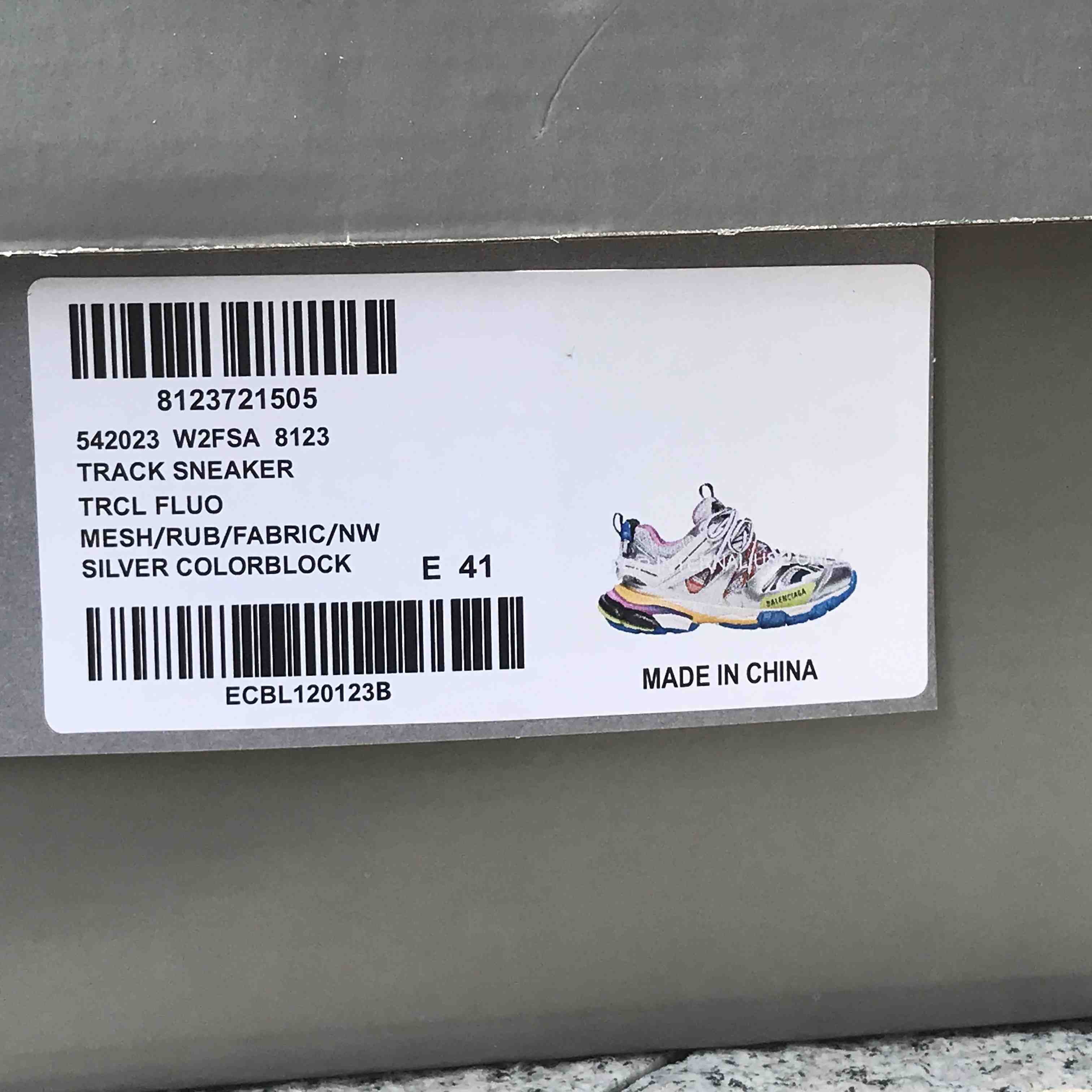 Balenciaga Track Sneaker In Silver - DopestKickz