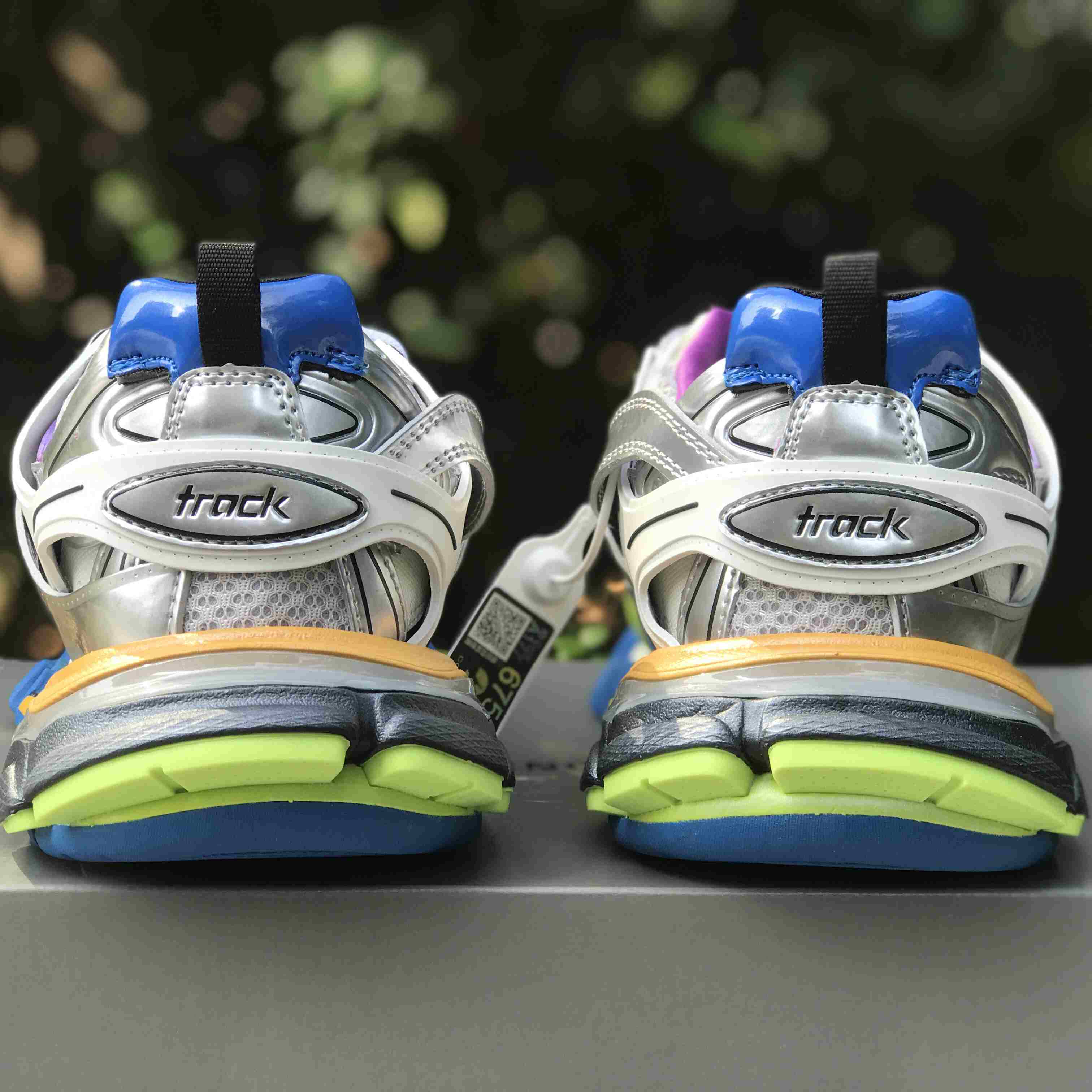 Balenciaga Track Sneaker In Silver - DopestKickz