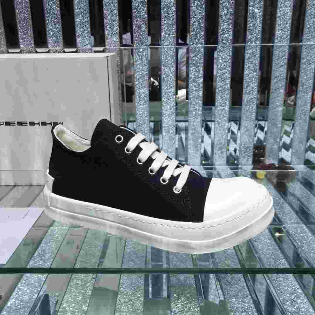 Rick Owens Low-Top Canvas Sneakers - DopestKickz